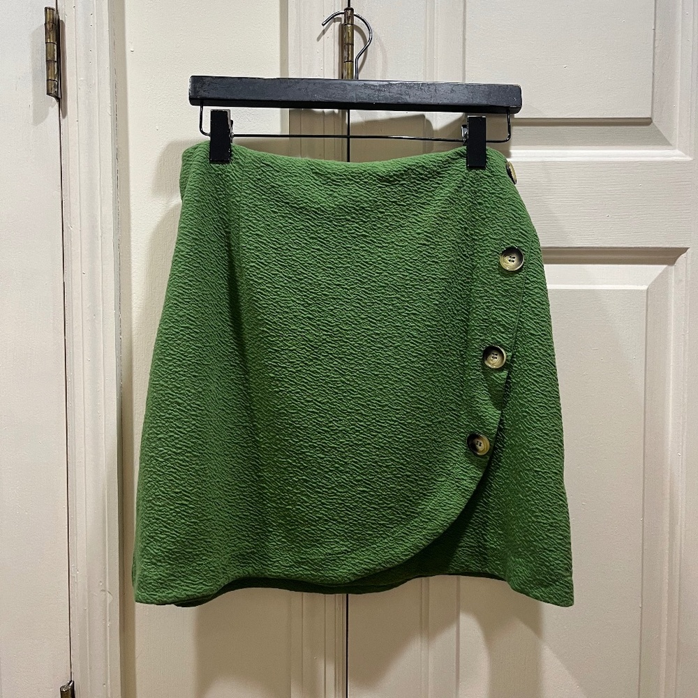 Anthropologie Maeve Knit Mini Wrap Skirt